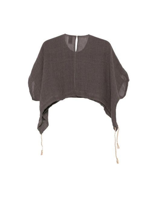 120% Lino Gray Blouses