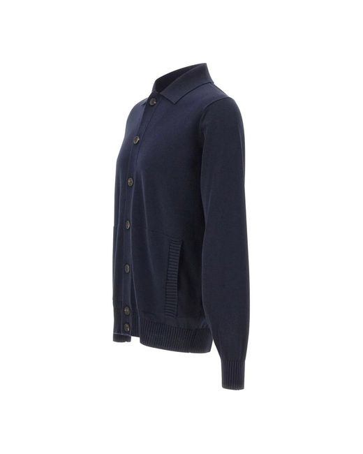 FILIPPO DE LAURENTIIS Blue Cardigans for men