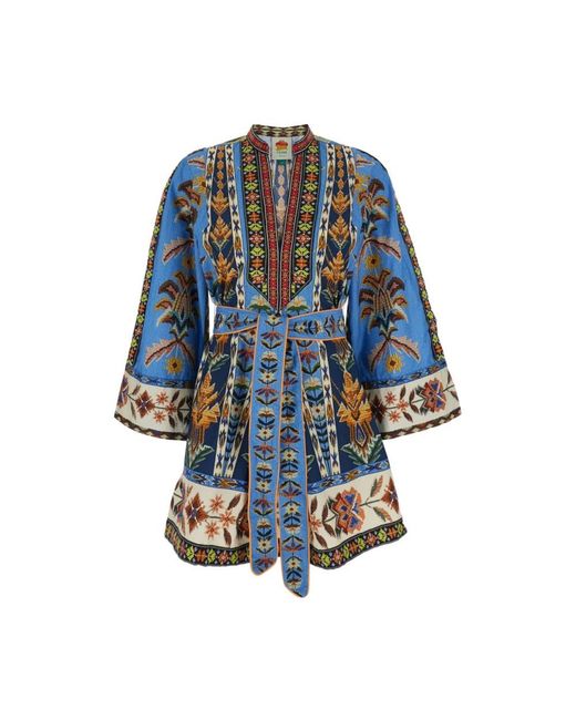 Farm Rio Blue Short Dresses