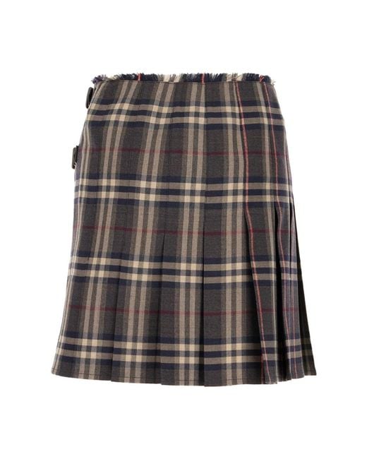 Burberry Black Short Skirts