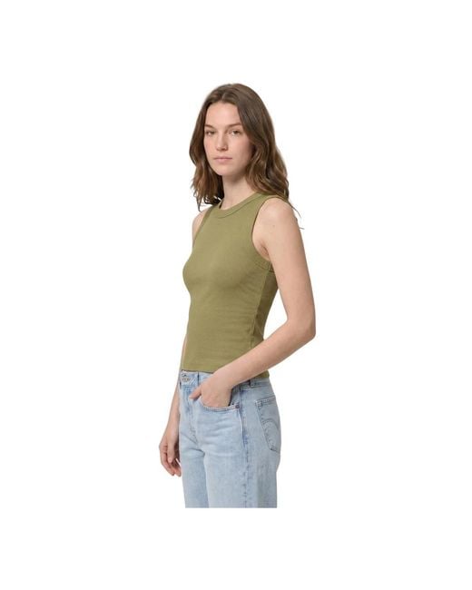 Drykorn Green Sleeveless Tops