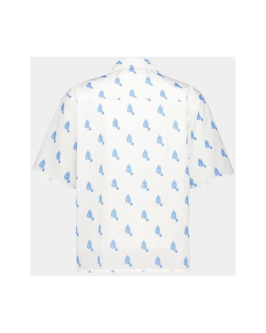 Marni Blue Short Sleeve Shirts for men