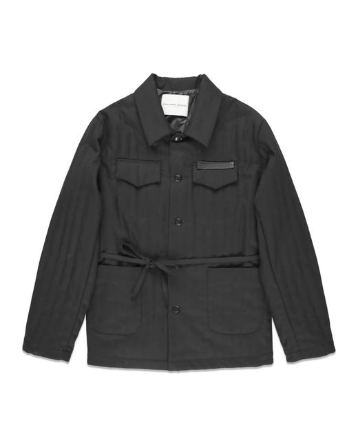 Philippe Model Jassen ,Zwart ,Wol Jas in het Black voor heren