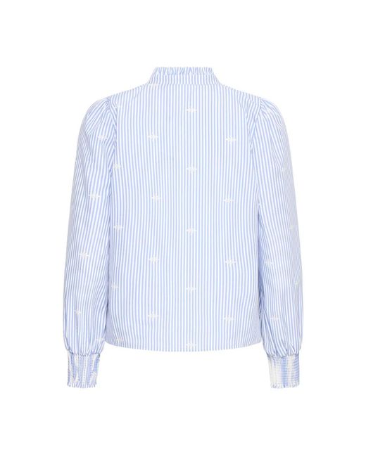 Ichi Overhemden ,Blauw ,Blouses in het Blue