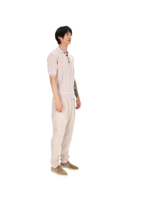 Eleventy Pink Polo Shirts for men