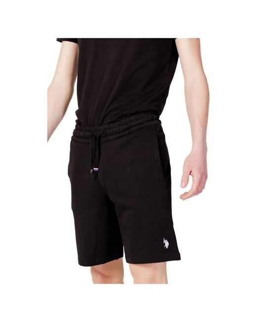 U.S. POLO ASSN. Black Casual Shorts for men