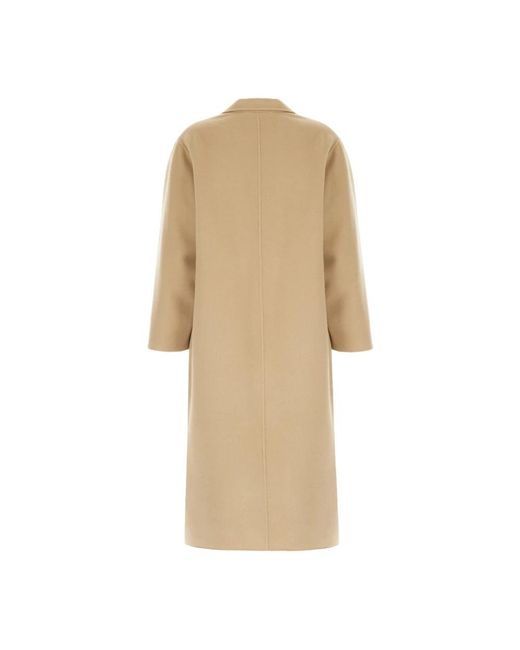 Weekend by Maxmara Double-Faced Wollen Blend Jas in het Natural