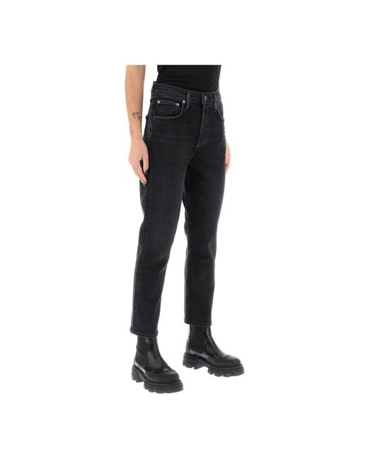 Slim-fit jeans Agolde de color Black