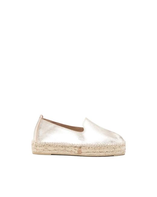 Manebí Platte Espadrilles in het Natural