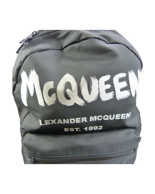 McQueen Black Backpacks for men