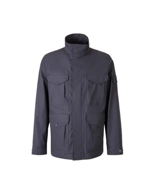 Stone Island Blue Light Jackets for men