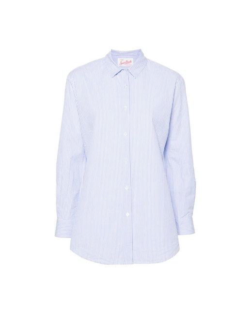 Blouses & shirts > shirts Saint Barth en coloris Blue