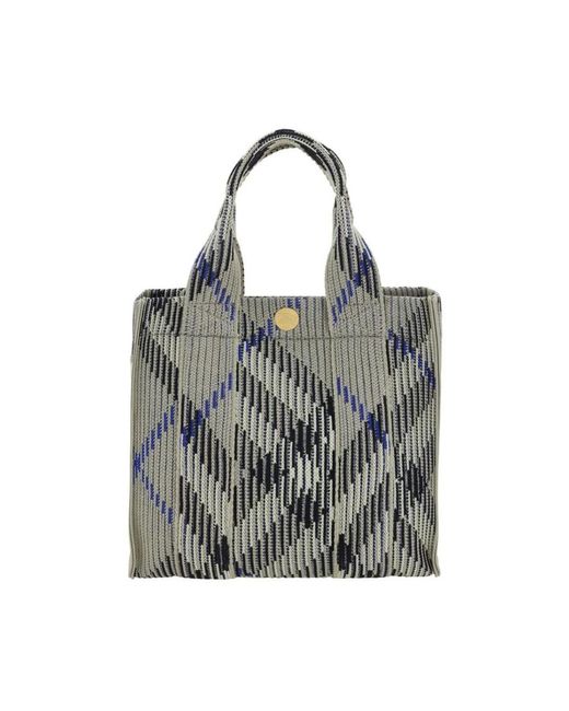 Tote Bags Burberry de color Gray