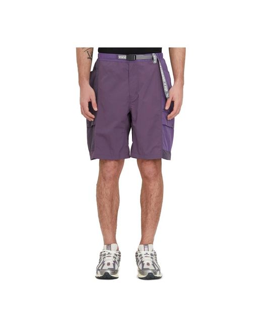 Gramicci Patchwork Wind Short in het Purple voor heren
