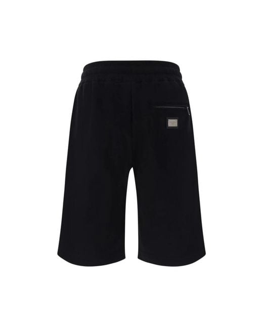 Dolce & Gabbana Black Casual Shorts for men