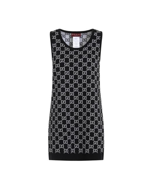 Gucci Knitted Dresses in het Black