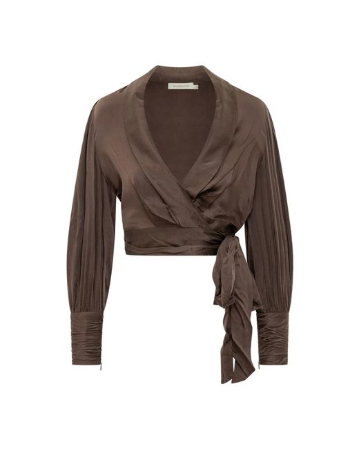 Zimmermann Brown Blouses