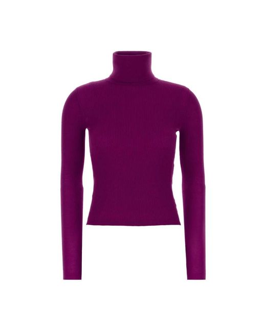 Saint Laurent Purple Turtlenecks