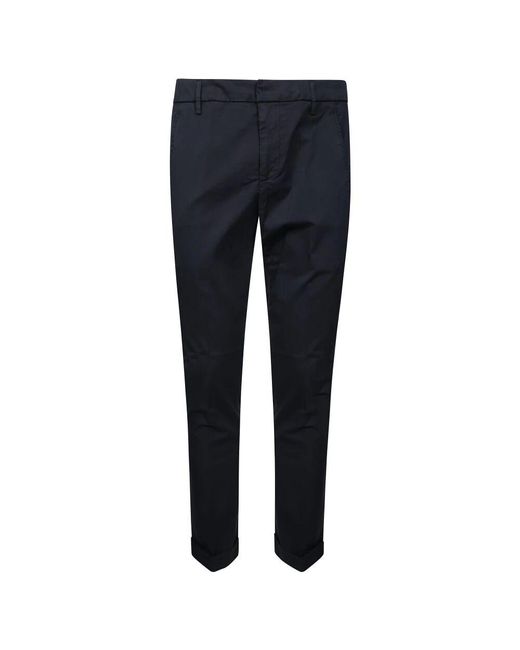 Dondup Blue Slim-Fit Trousers for men