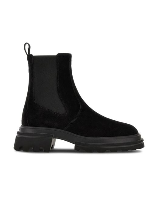 Hogan Black Chelsea Boots