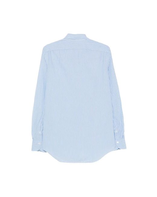 Finamore 1925 Blue Casual Shirts for men