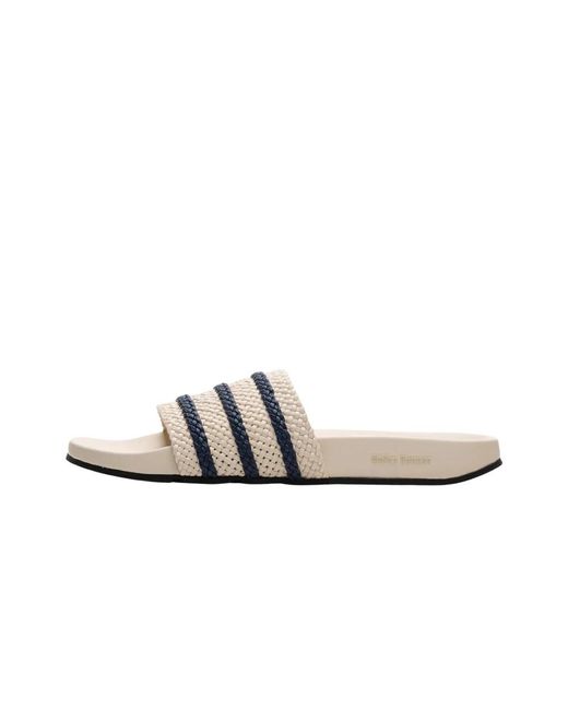 Adidas White Sliders