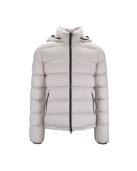 Herno Zip-up puffer jacke in Gray für Herren