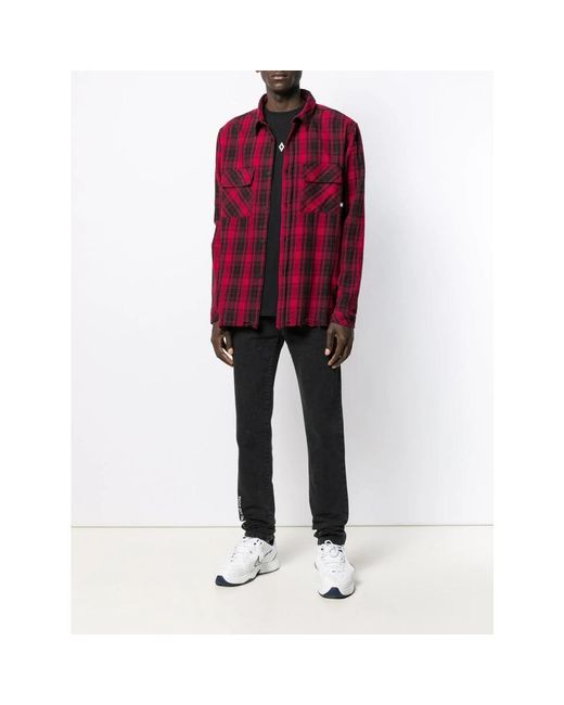 Marcelo Burlon Red Casual Shirts for men