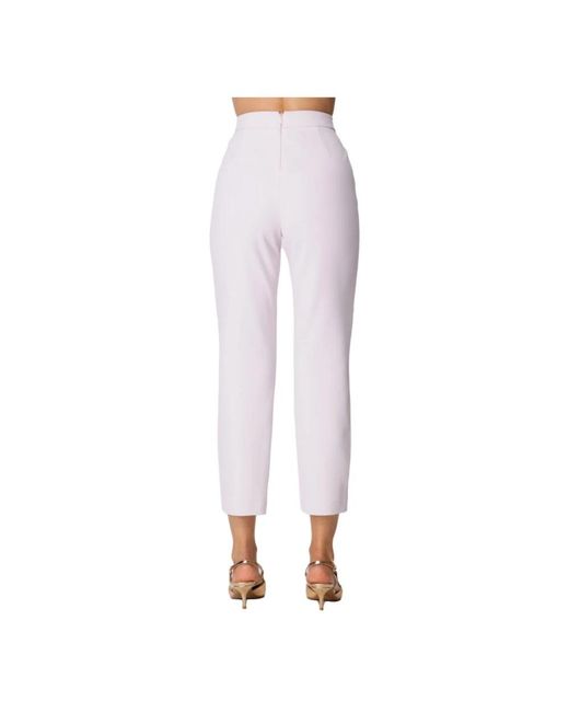 Pinko Purple Slim-Fit Trousers