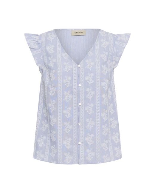 Cream Blouses in het Blue