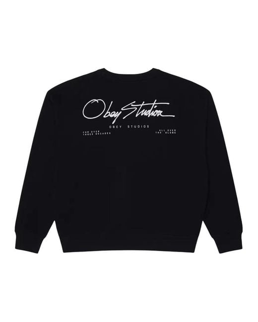 Obey Sweatshirts in het Blue voor heren