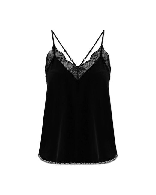 Zadig & Voltaire Black Sleeveless Tops
