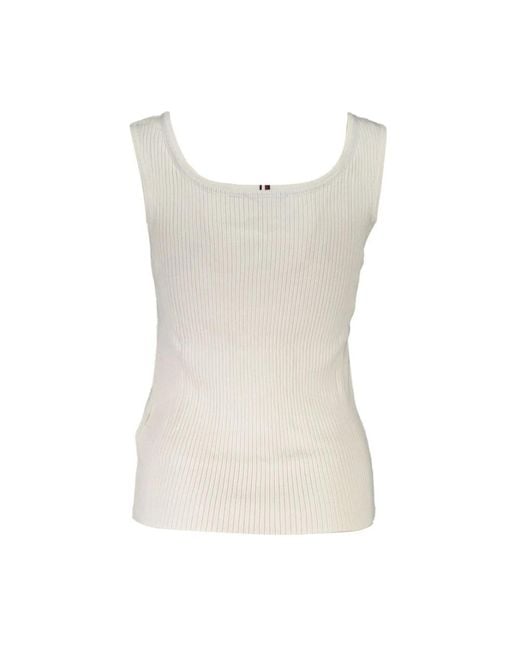 Tommy Hilfiger Natural Sleeveless Tops
