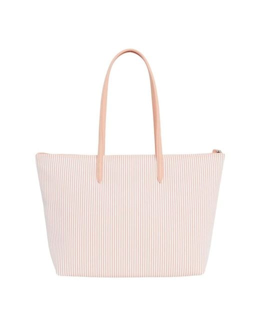 Lacoste Pink Tote Bags