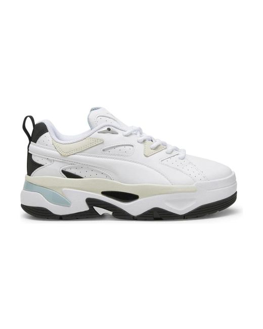 PUMA White Weiße freizeit-sneakers für frauen