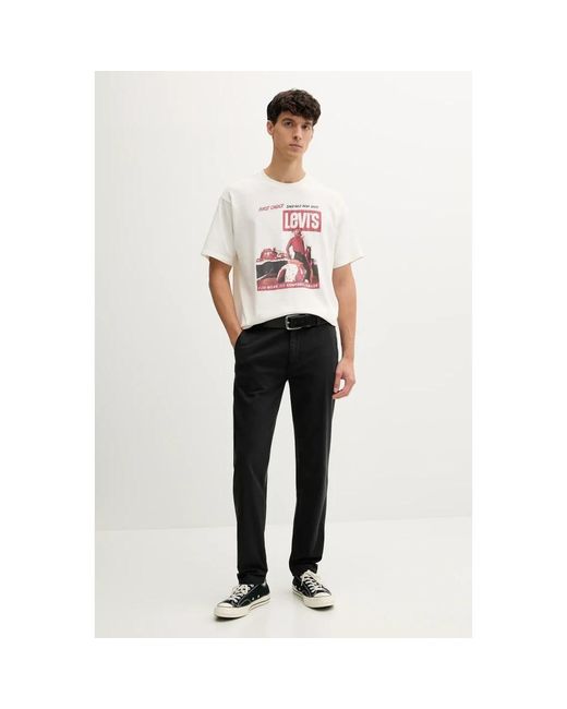 Straight Jeans Levi's de hombre de color Black