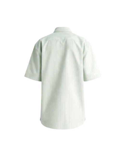 Dries Van Noten Blue Short Sleeve Shirts for men