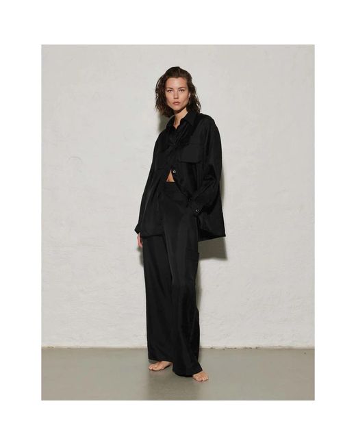 Wide Trousers Envelope de color Black
