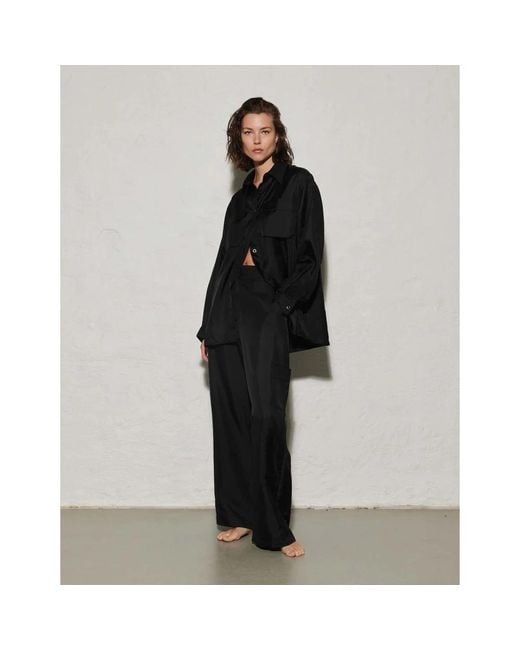 Envelope Black Wide Trousers
