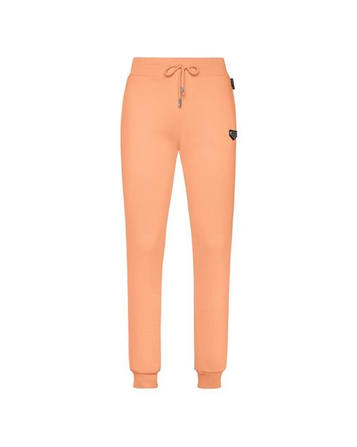 Philipp Plein Broeken ,Oranje ,Katoen Joggingbroek Iconic in het Orange