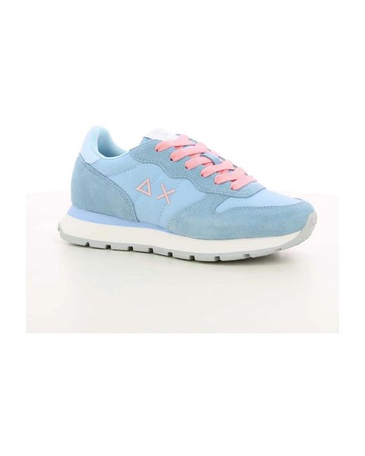 Sun 68 Blue Ally Solid Nylon Damenschuhe Hellblau