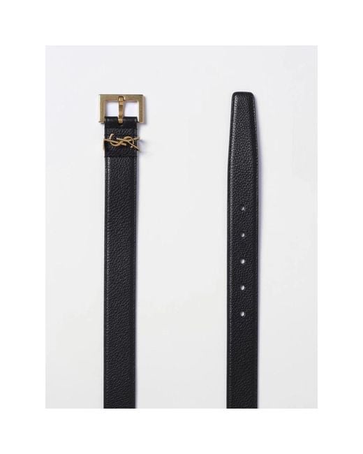 Saint Laurent Black Belts for men