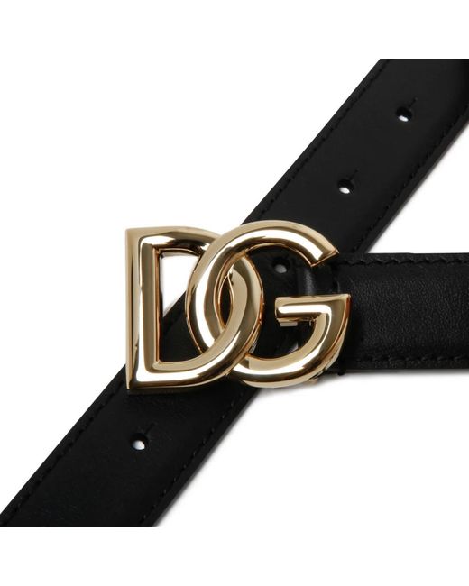 Dolce & Gabbana Black Belts
