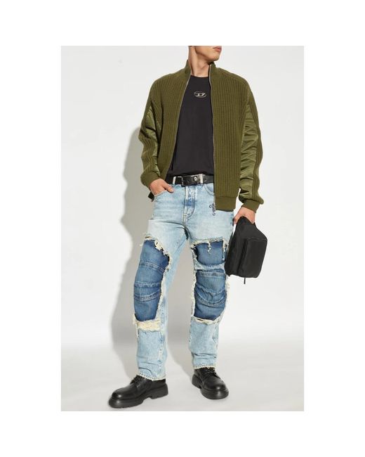 DIESEL Green Cardigan K-Arre for men