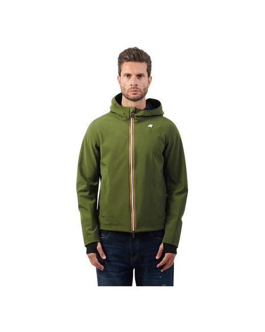 K-Way Jassen ,Groen Urban Slim Jacket in het Green voor heren