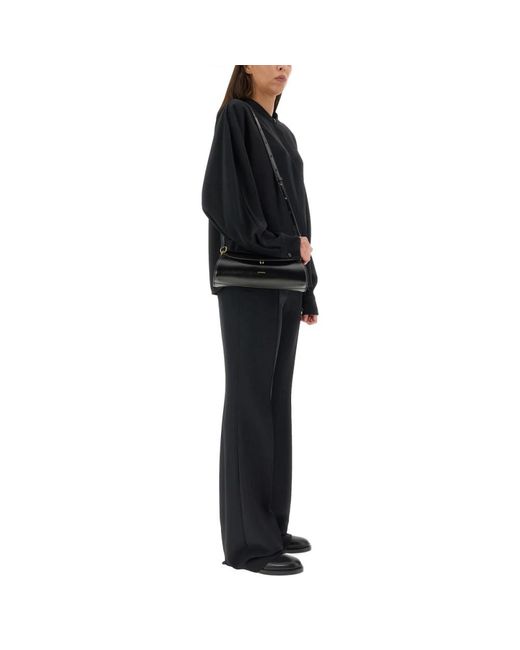 Jil Sander Black Wide Trousers