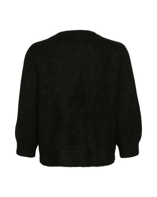 Kaffe Black Schwarzer Deep Cc Pullover Sweater