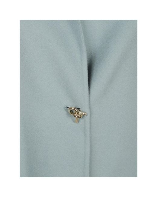 Fabiana Filippi Blue Single-Breasted Coats