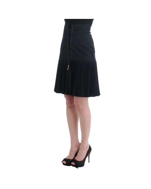 Roberto Cavalli Black Mini Skirt