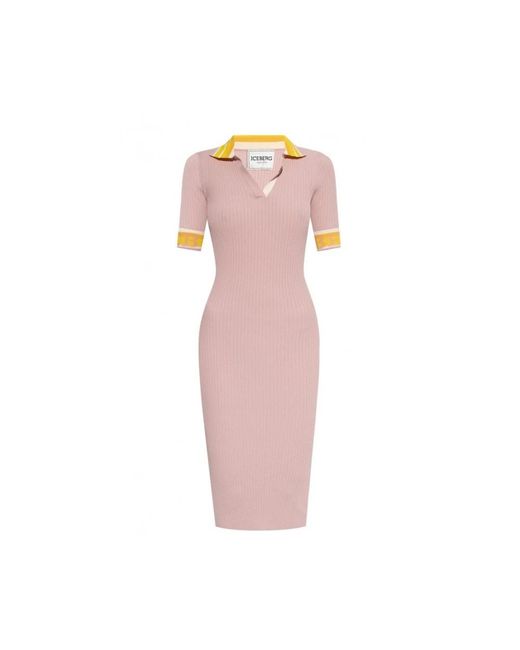Iceberg Pink Knitted Dresses